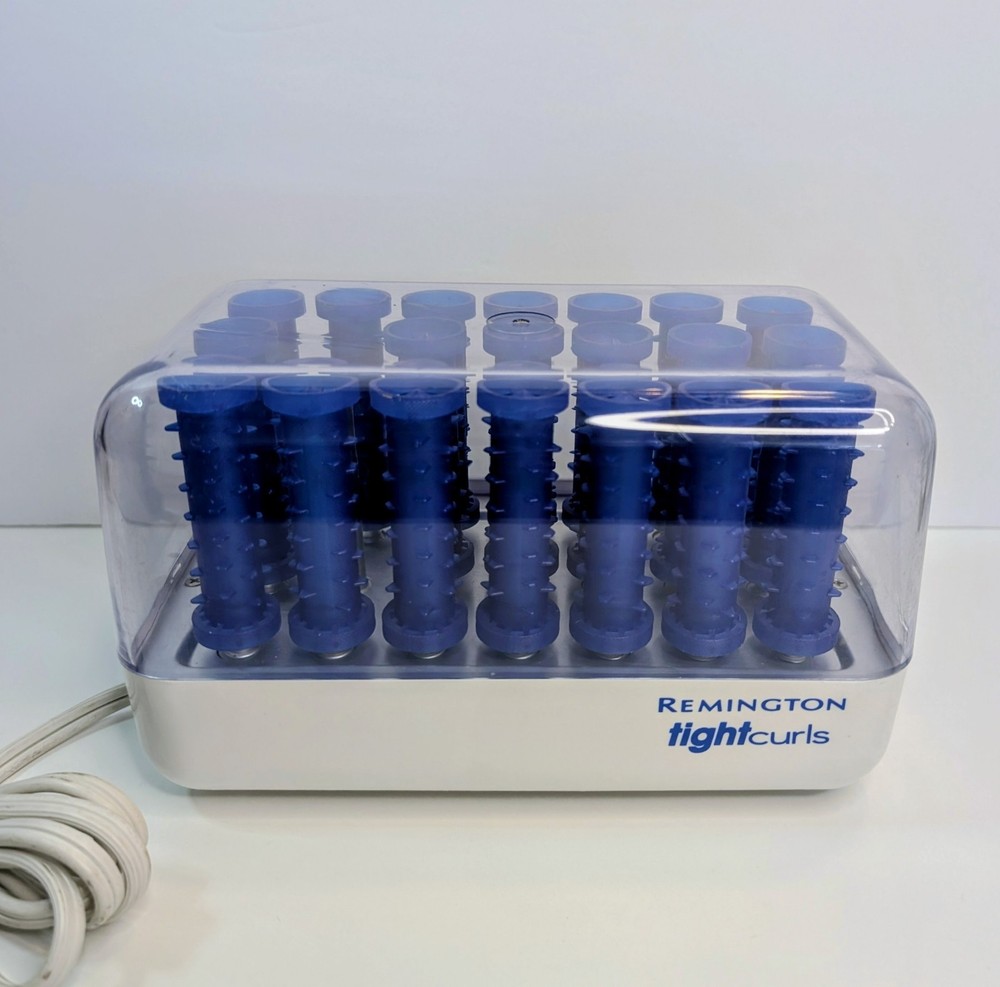 Remington Tight Curls Blue Hot Rollers (20) No Clips TESTED WORKS