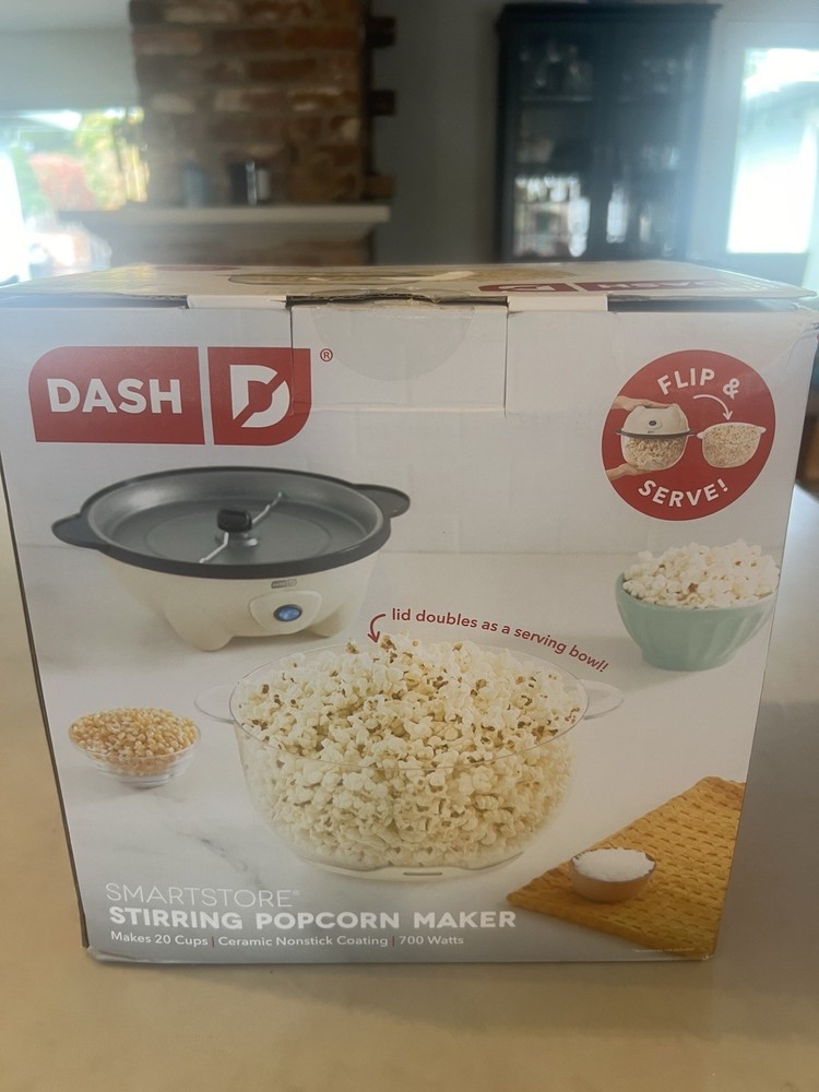Dash 5 Quart SmartStore Stirring Popcorn Maker, Open Box