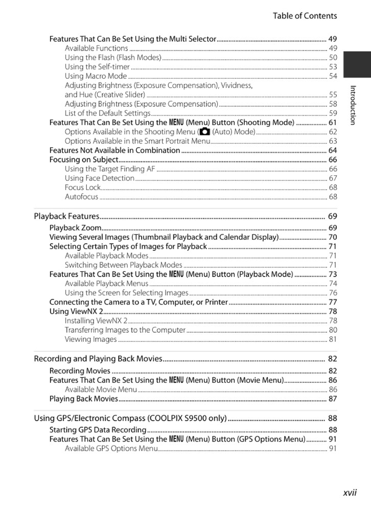 Nikon COOLPIX S9400 — User Reference Manual — 1/2 Size 5.5" x 8.5" Small Compact
