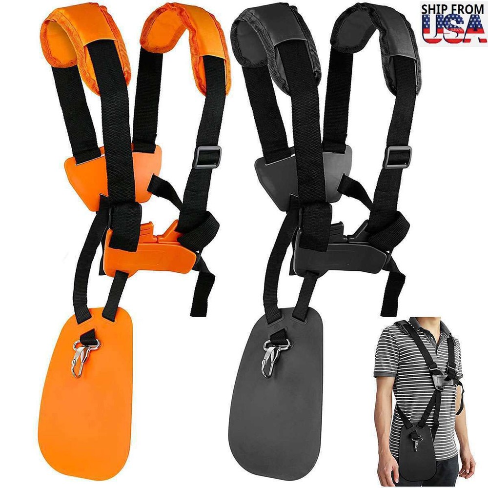 Universal Trimmer Double Shoulder Strap Harness Weed Eater Wacker Grass Edger
