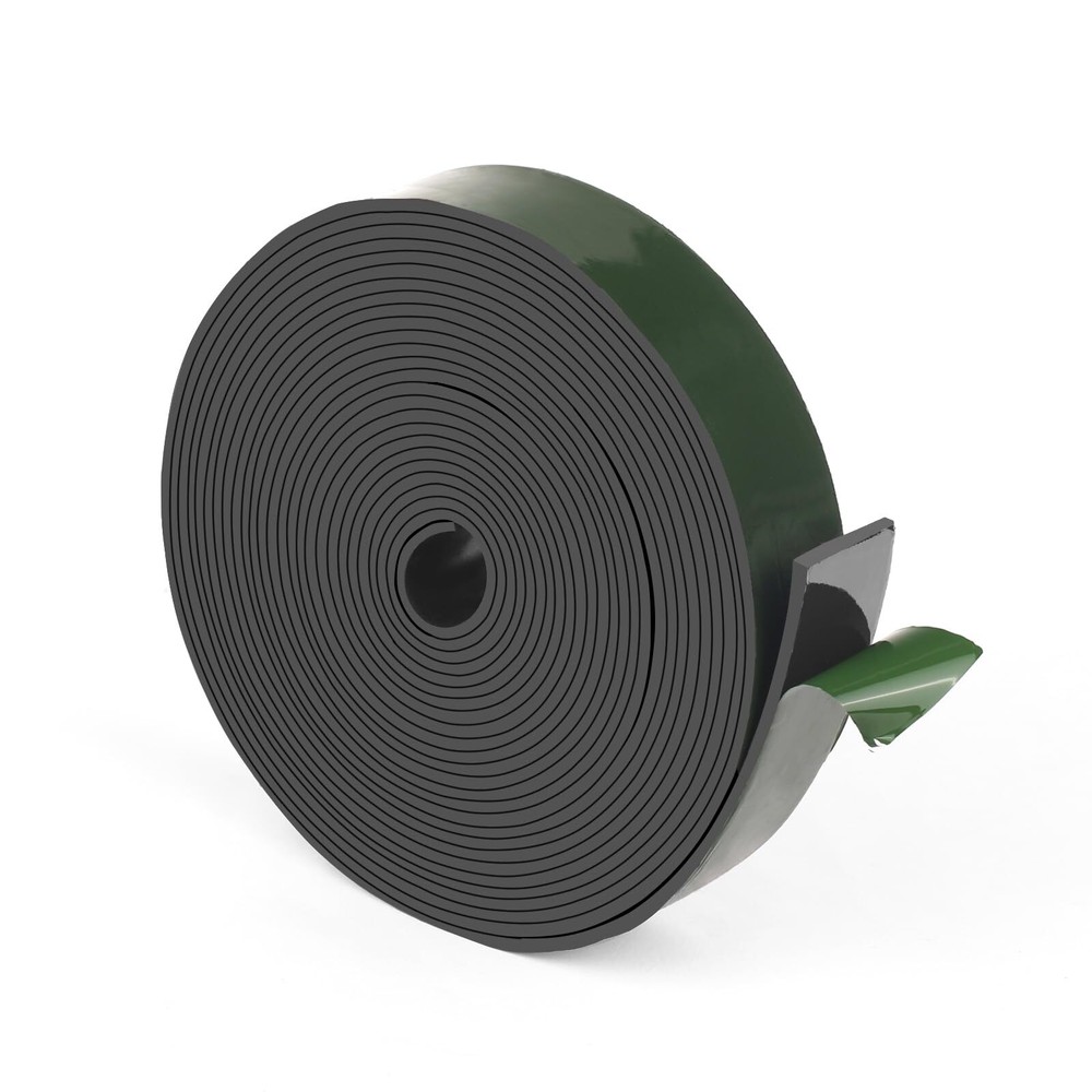 Adhesive Solid Rubber Strips 1” Wide x 1/16" Thick x 240" Long Self Neoprene ...