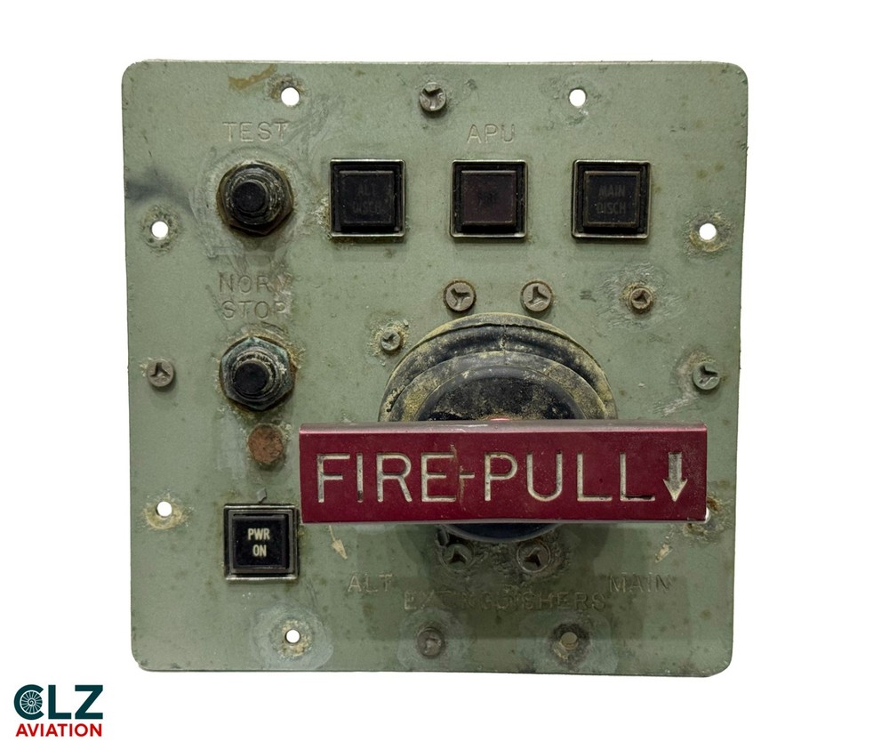 Lockheed L-1011 Tristar SE-DTC Emergency APU Fire Cockpit Panel
