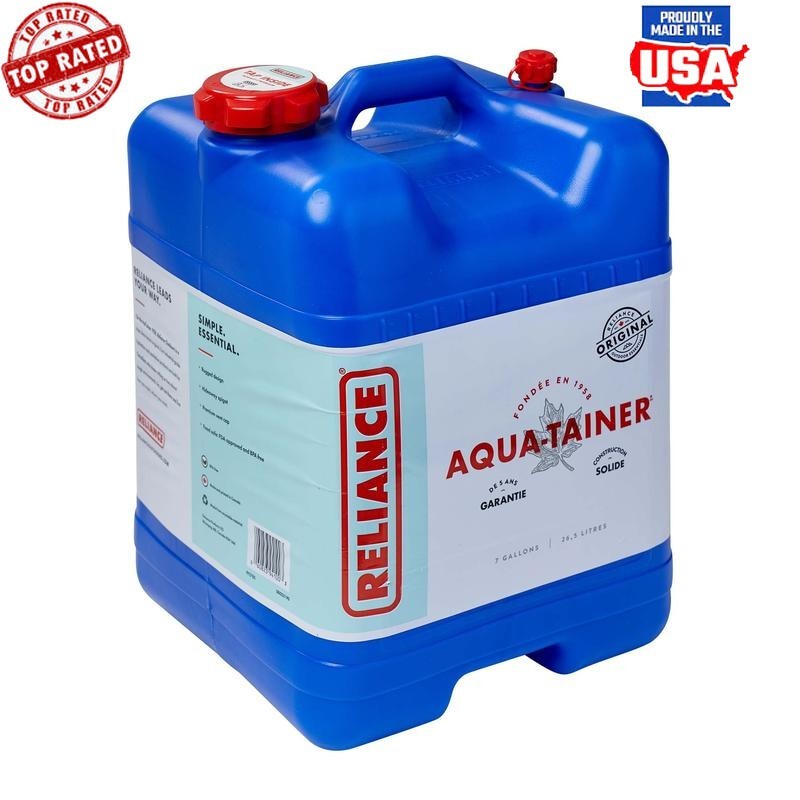 7 Gallon Water Container Durable BPA Free Stackable Camping Storage Solution New