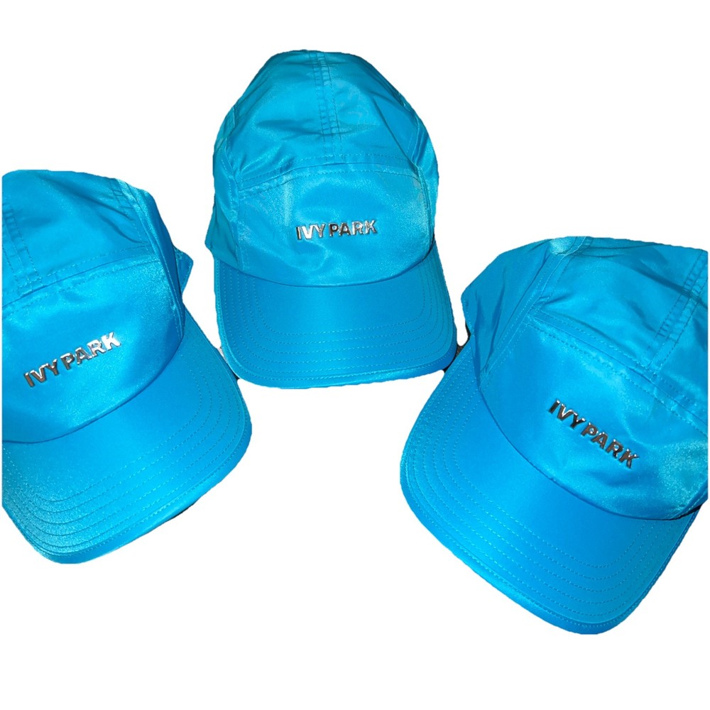 IVY PARK Adidas Five Panel Strapback Hat By Beyonce Blu Ivy Blue