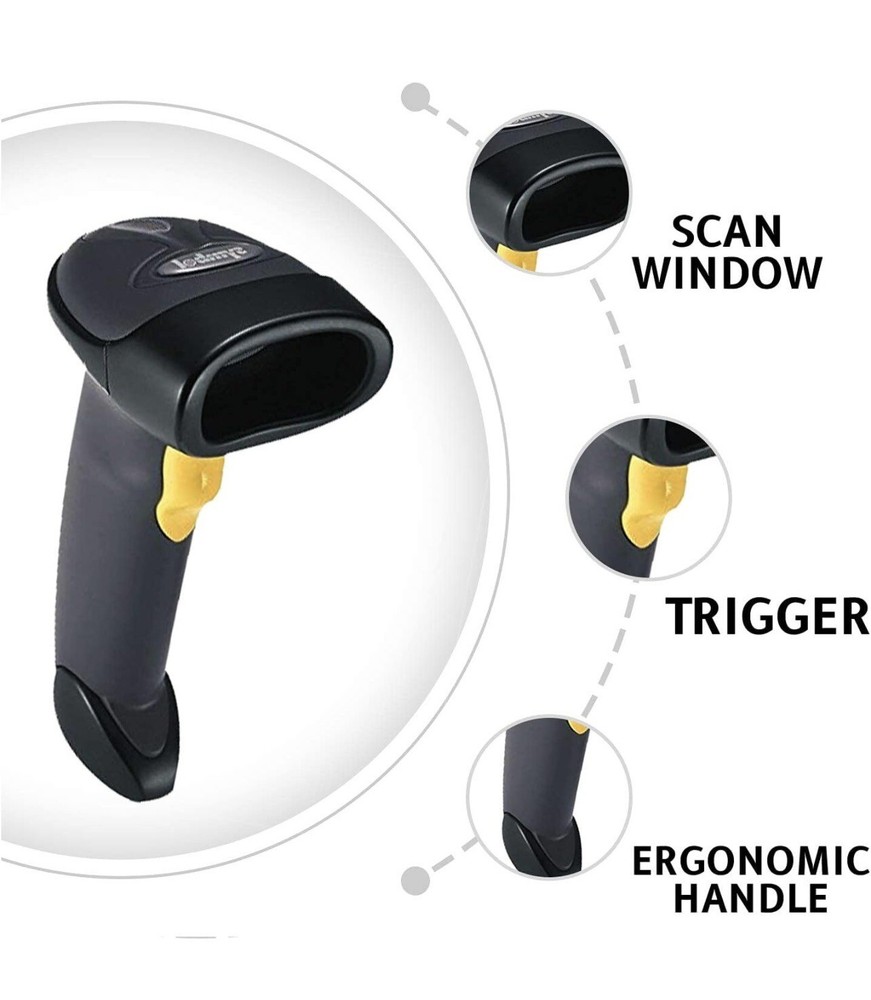 Symbol LS2208 General Purpose Barcode Scanner (Cables Not Included)