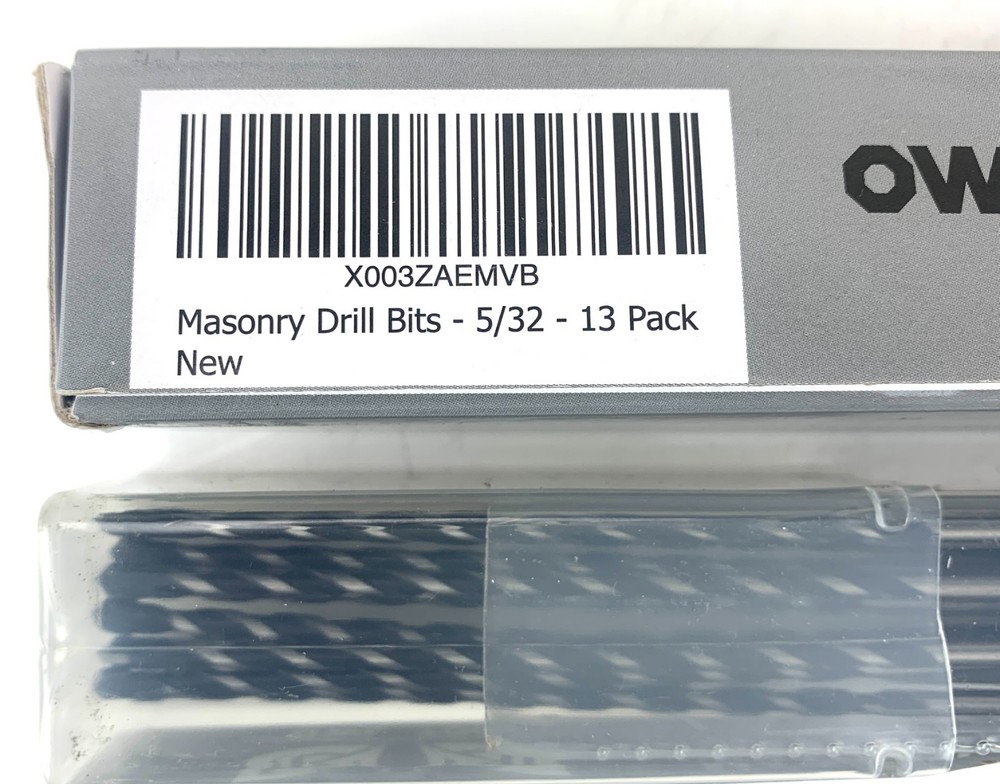 MASONRY BITS 5/12 Carbide Hammer Drill Bits new seal in box.