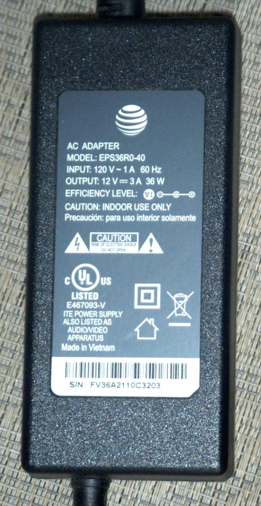 AT&T adapter EPS36R0-40