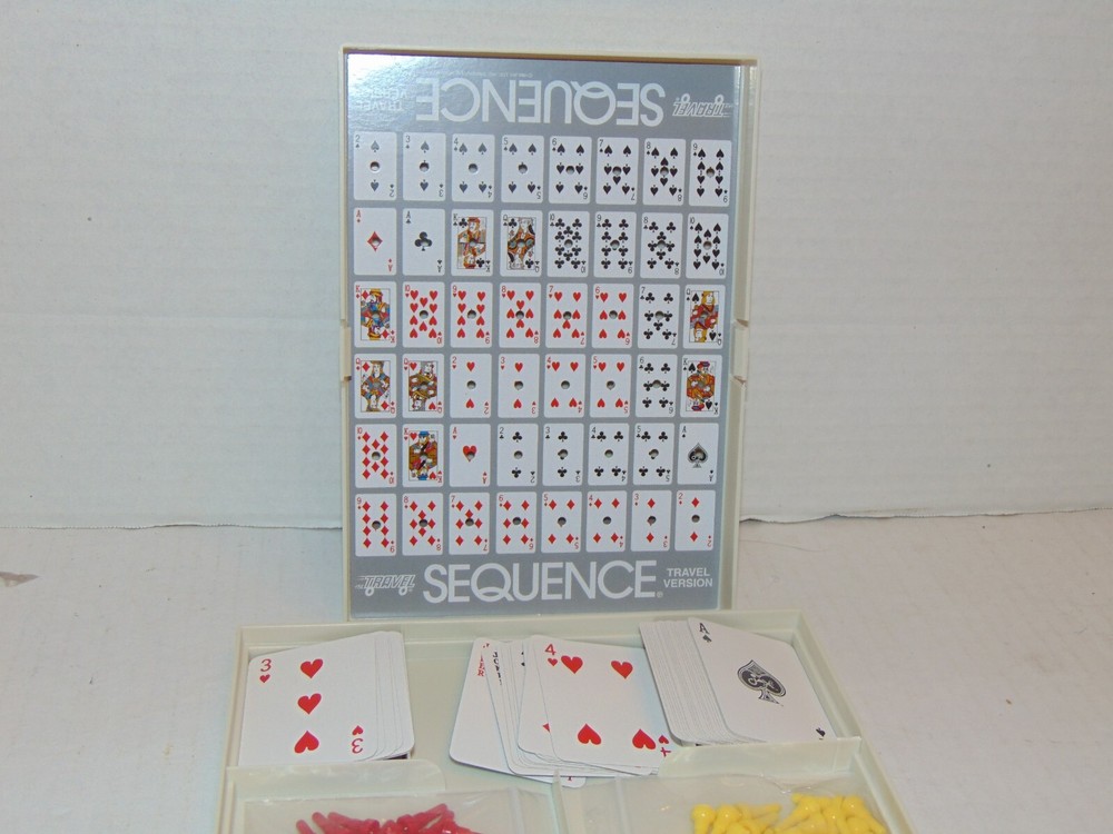 SEQUENCE Game - Strategy Travel Game + Case Board Game - Complete