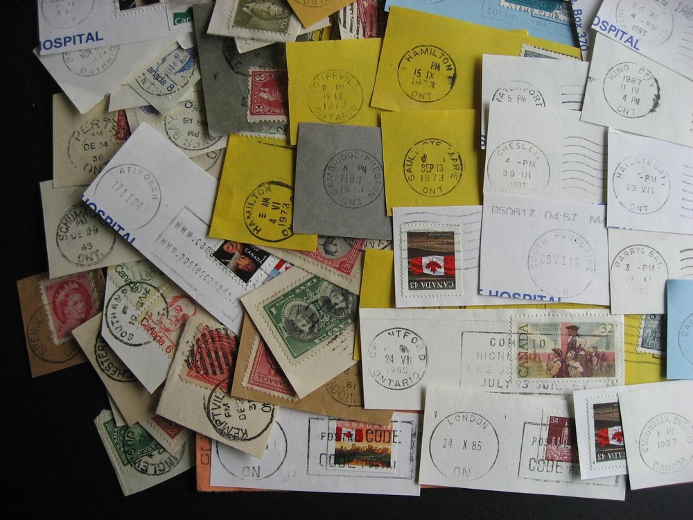Canada 100 Ontario ON cancels, interesting group, mixed condition