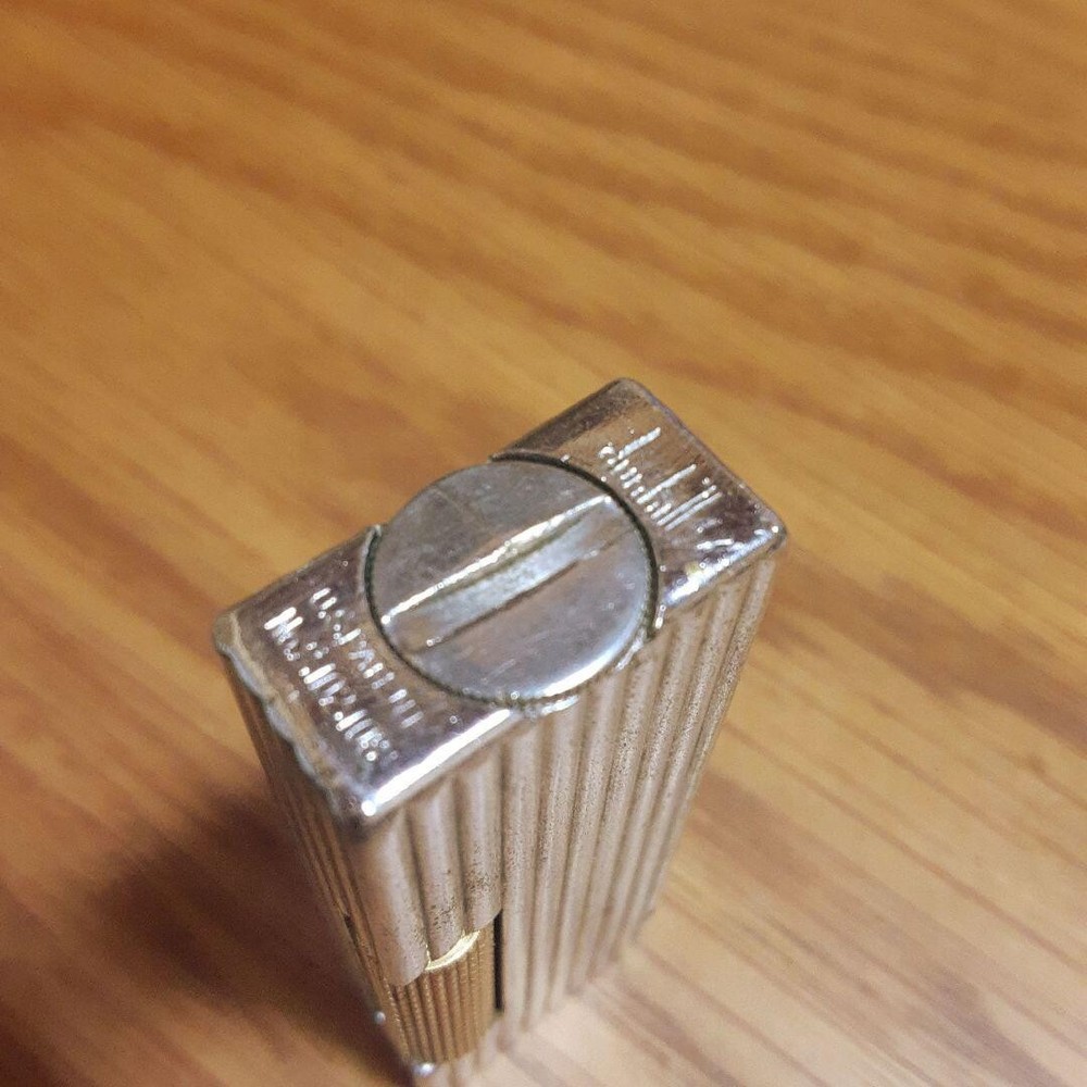 Working Dunhill Oil lighter silver without box