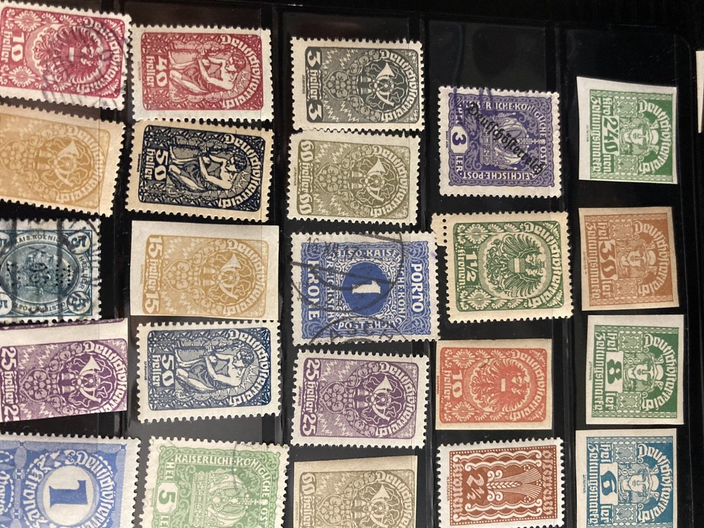 Austrian Stamps, Vintage, 203, various qualities