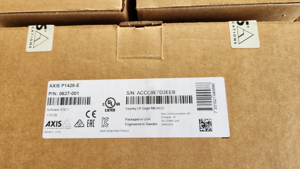Three Axis P1428-E Network Cameras 0637-001
