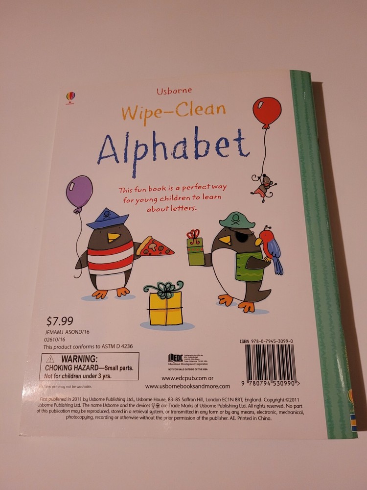 Usborne Wipe-Clean Books