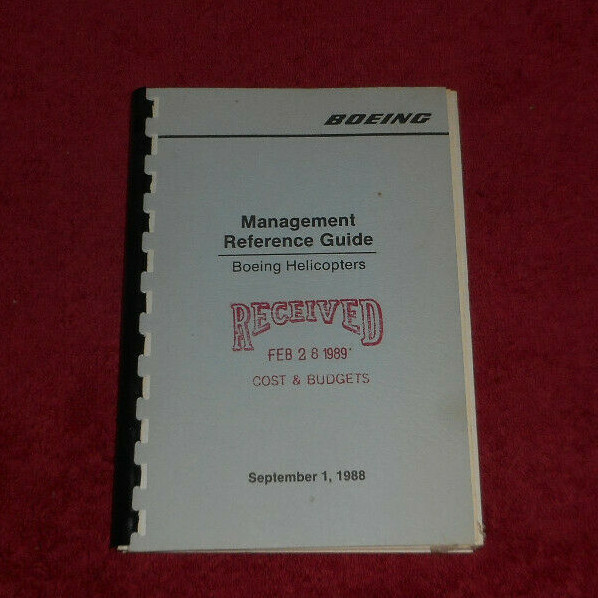 1988 Boeing Helicopters Division Management Reference Guide