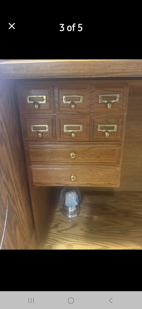 Eagle Craft Solid Oak Roll Top Desk