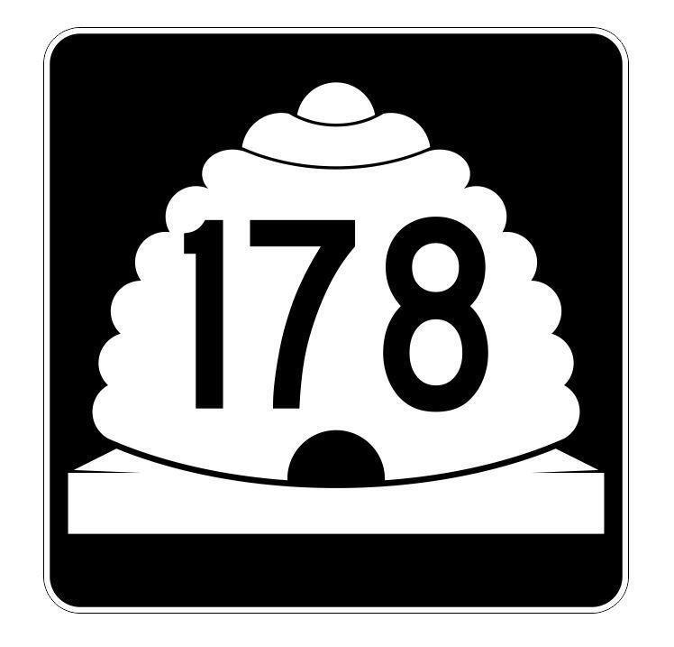 Utah State Highway 178 Sticker Decal