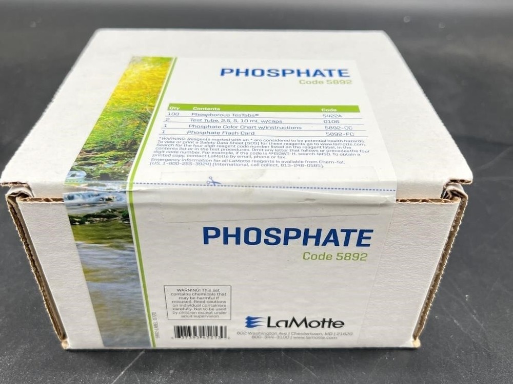 LaMotte 5892 Phosphate Testing Test Kit 100 pack test modules NEW