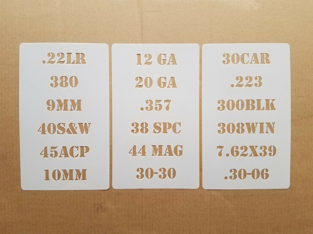 Ammo Can Stencils