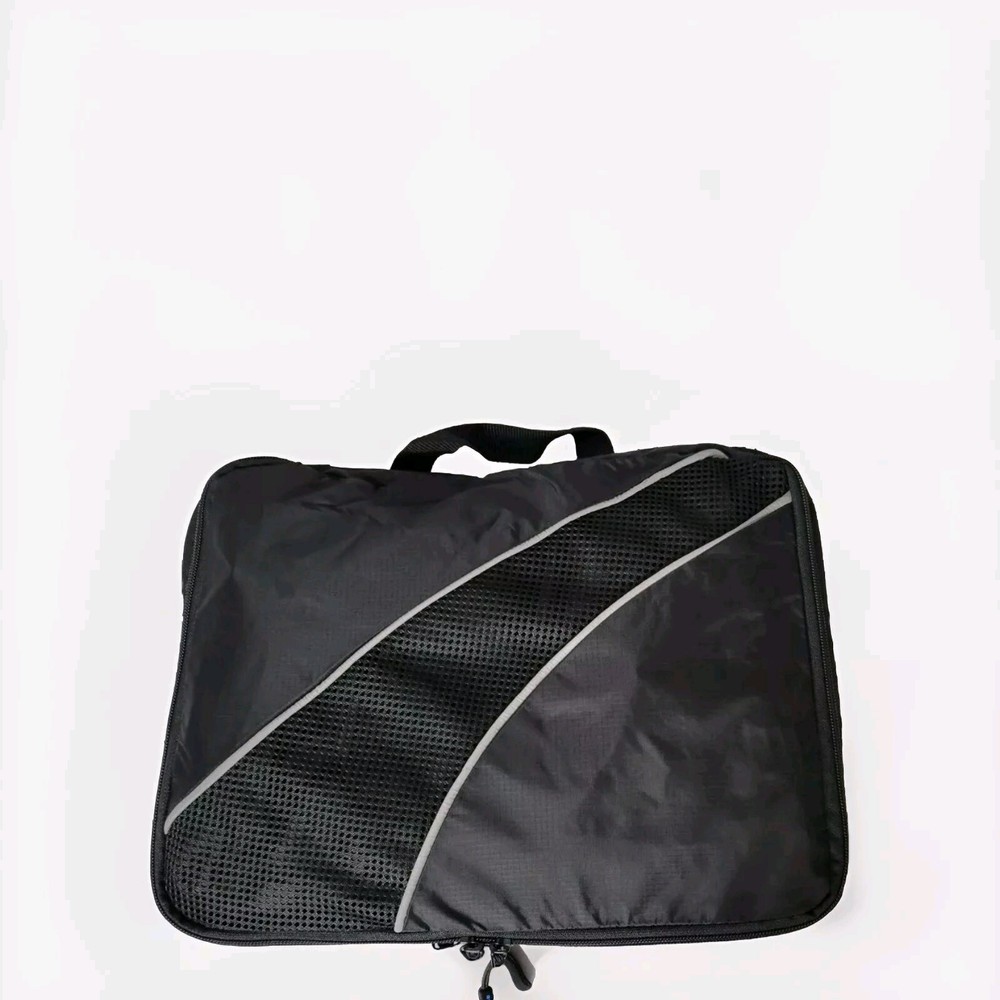 TravelWise Packing Cube System - Durable 4 Piece Weekender Plus Set (Black) New
