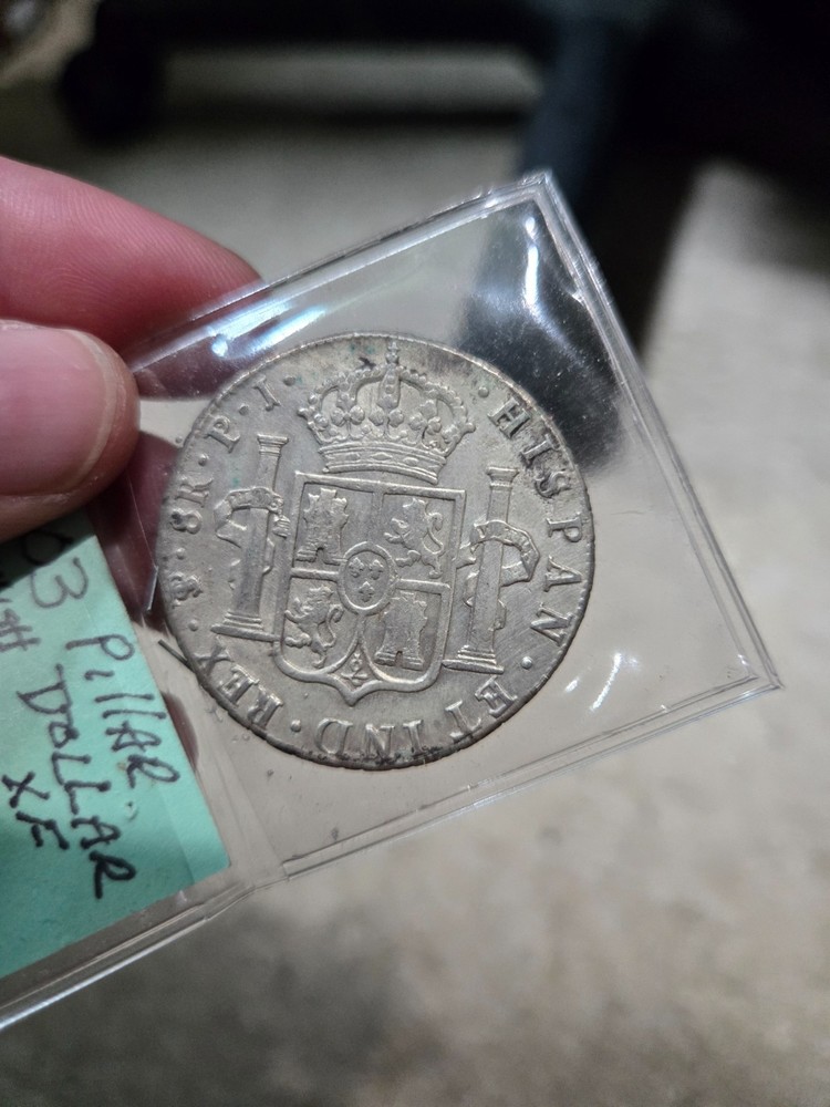 1803 Pillar Spanish Silver Reales Dollar