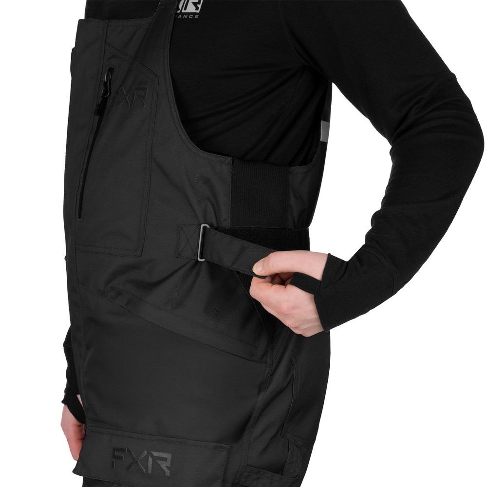 FXR Excursion Mens Snow Bibs Black