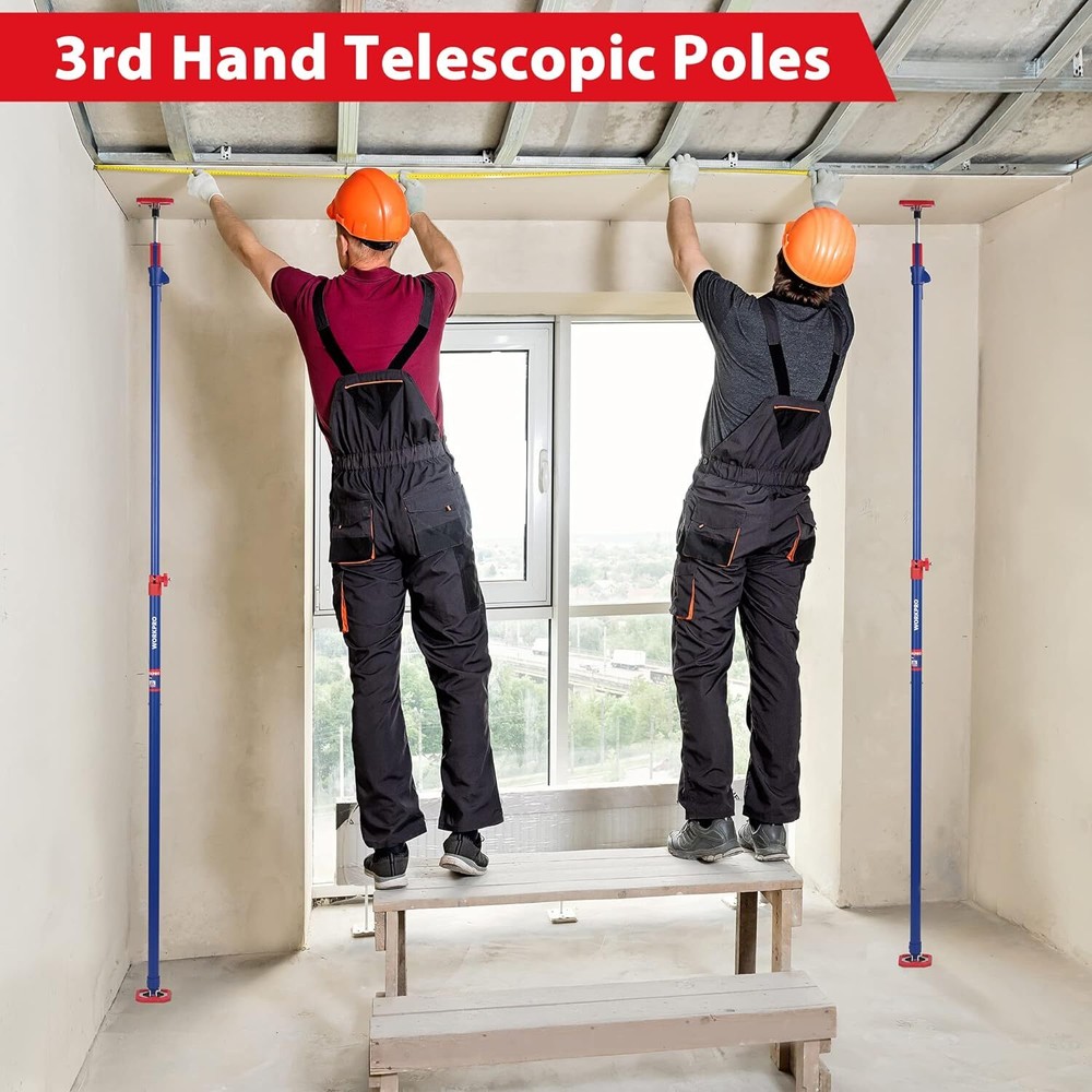 WORKPRO Cabinet Jack Support Pole 154lbs Capacity Steel Telescopic Quick Support