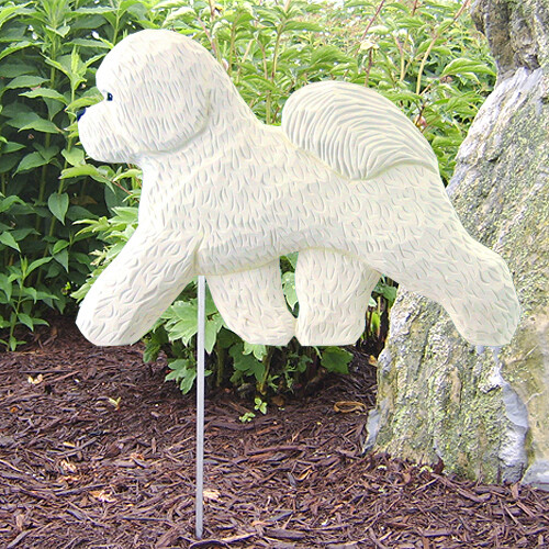 Bichon Frise DIG Garden Stake