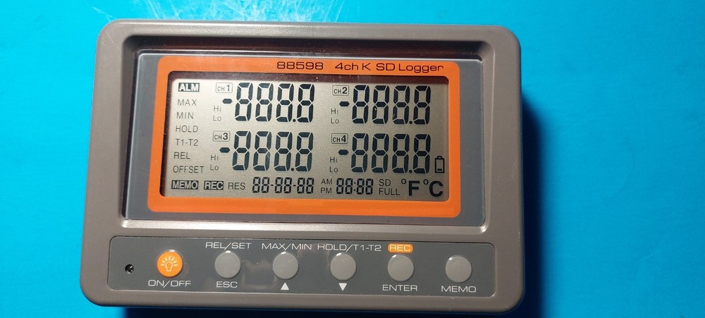 AZ88598 Multi-Channel Digital Thermometer K Type  Data Logger