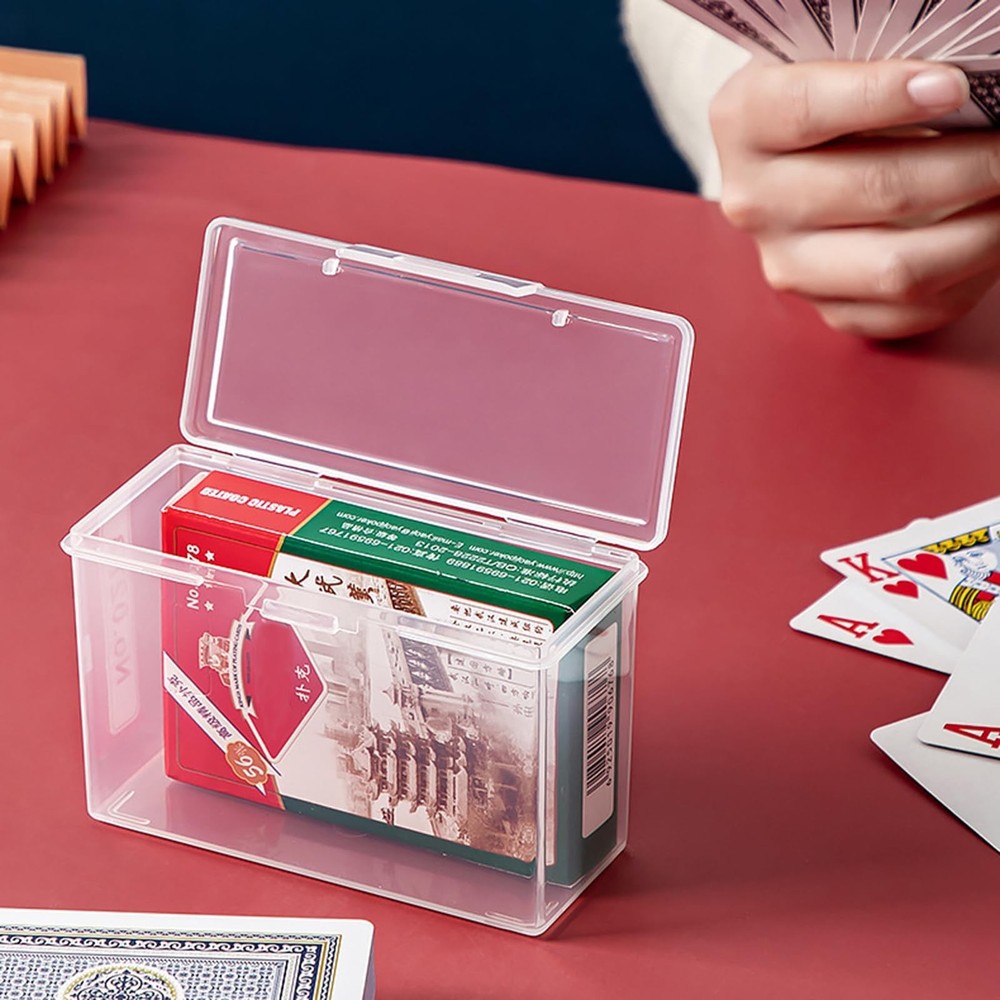 8 Pcs Blank Playing Card Case Storage Box, Empty Flash Card Deck Holder Case ...