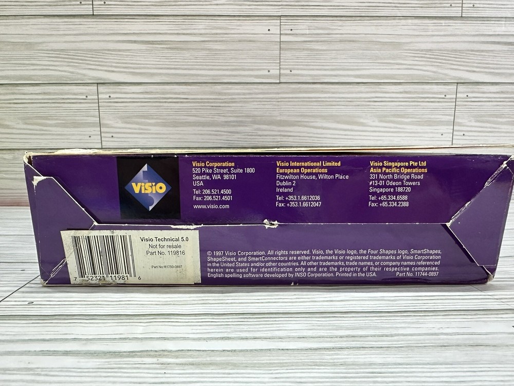 Visio Technical 5.0 Software Suite - Complete In Box CIB - 1997 - G2