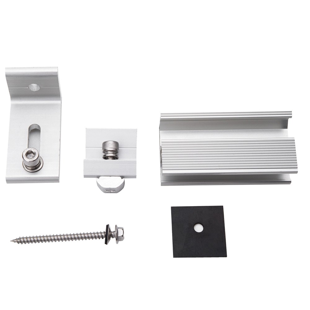 30MM/35MM Solar Panel Rail Bracket Mounting Fixing RV Mount End/Middle Clamp Set