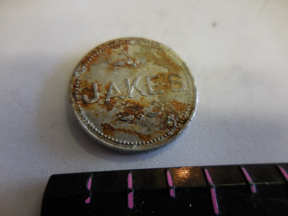 VINTAGE JAKE'S 25 CENT TRADE TOKEN