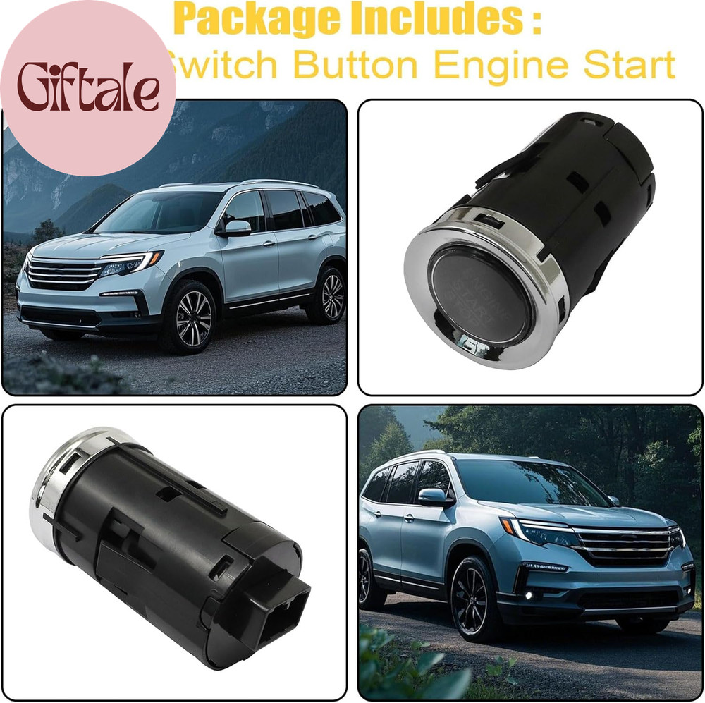 Ignition Starter Switch Engine Start Stop Button Compatible with Honda Pilot Rid