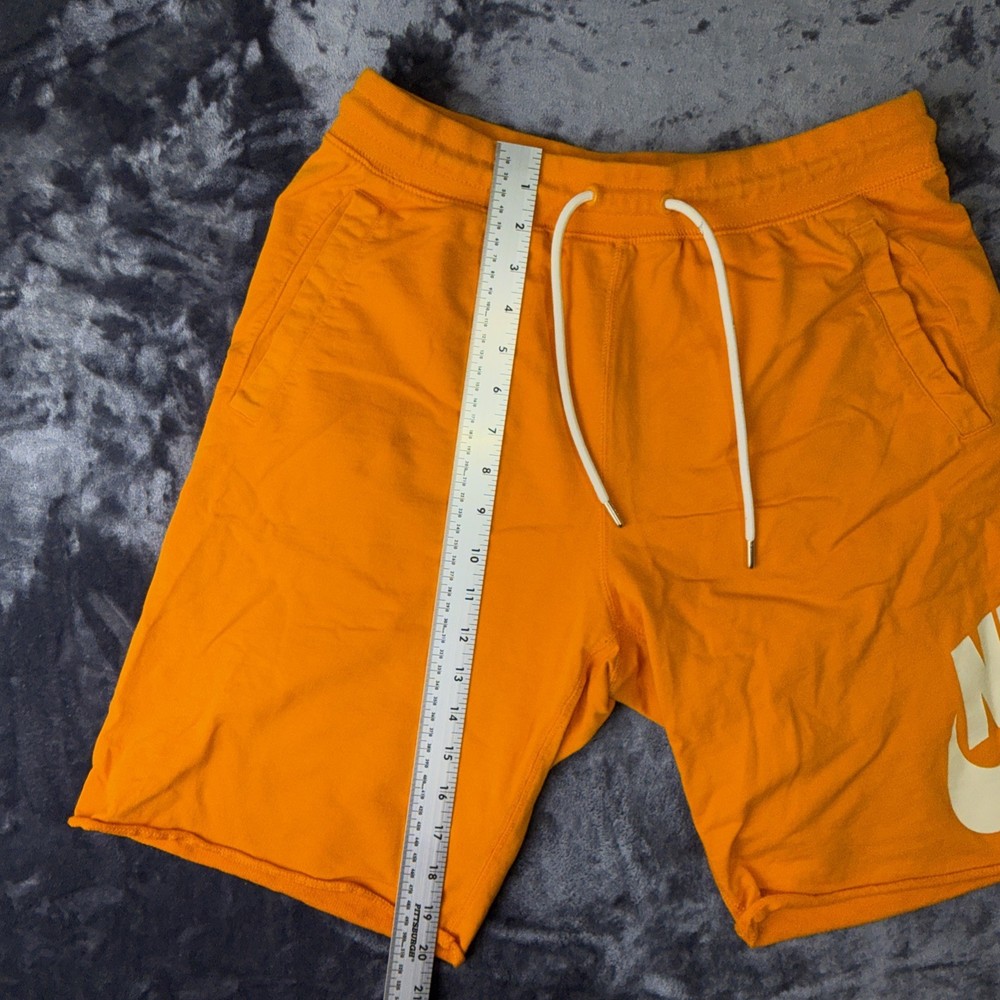 Nike Orange Cotton Shorts Size M