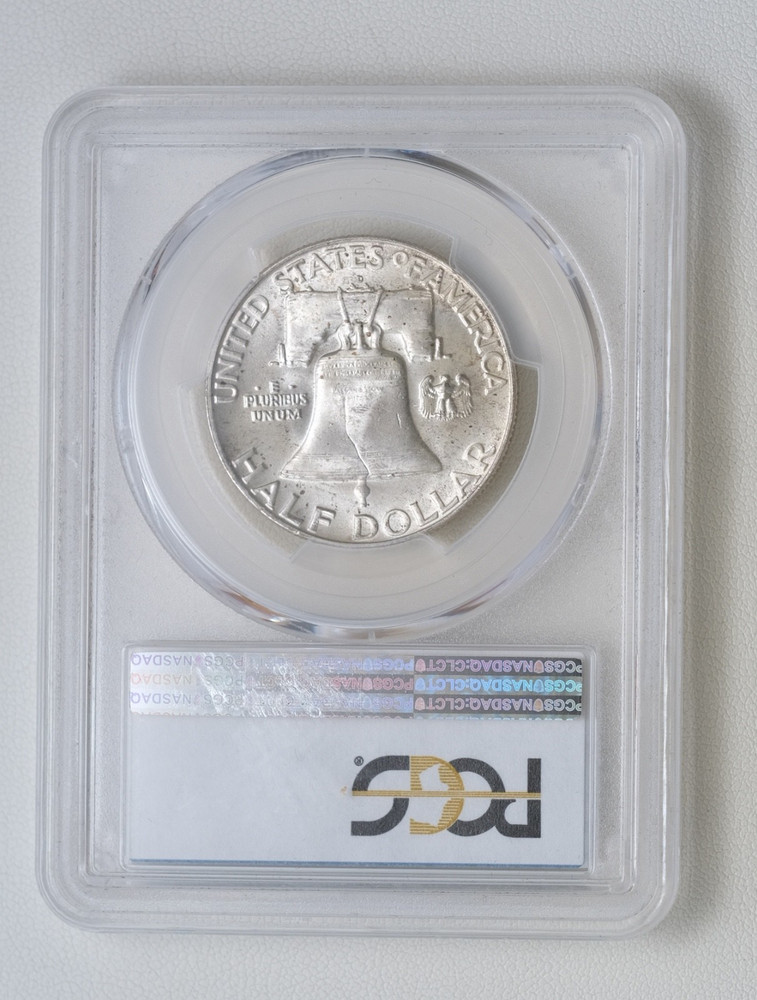 1959-D Franklin Half Dollar PCGS MS65FBL