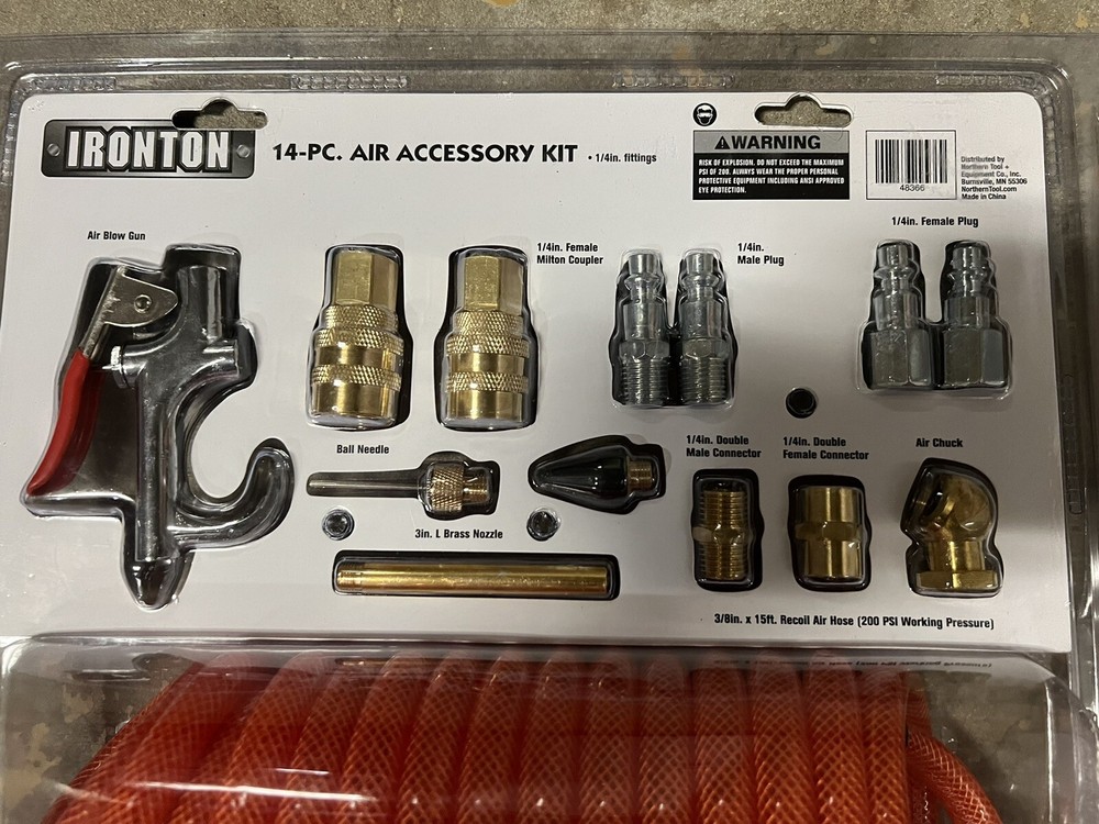 BRAND NEW Ironton 14-Piece Accessory Kit Item #48366