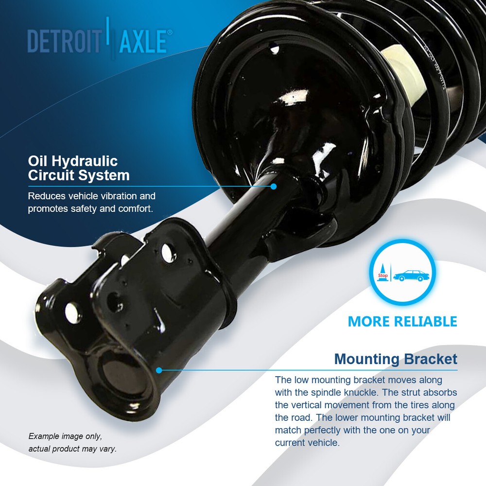 Front Struts & Spring + Rear Shock Assembly for 2007 2008 2009 Hyundai Santa Fe