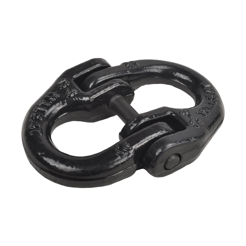 2x Black 1/2" Tow Hitch Chain Coupling Link G80 grade 80 Hammer Lock Connector