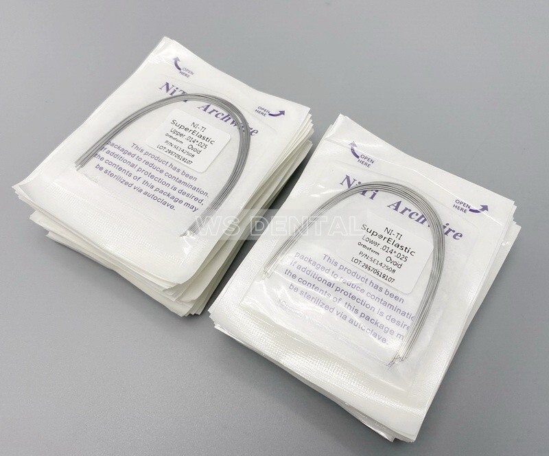 100 Dental orthodontic Arch Wire Super Elastic Niti Ovoid Form Round Rectangular