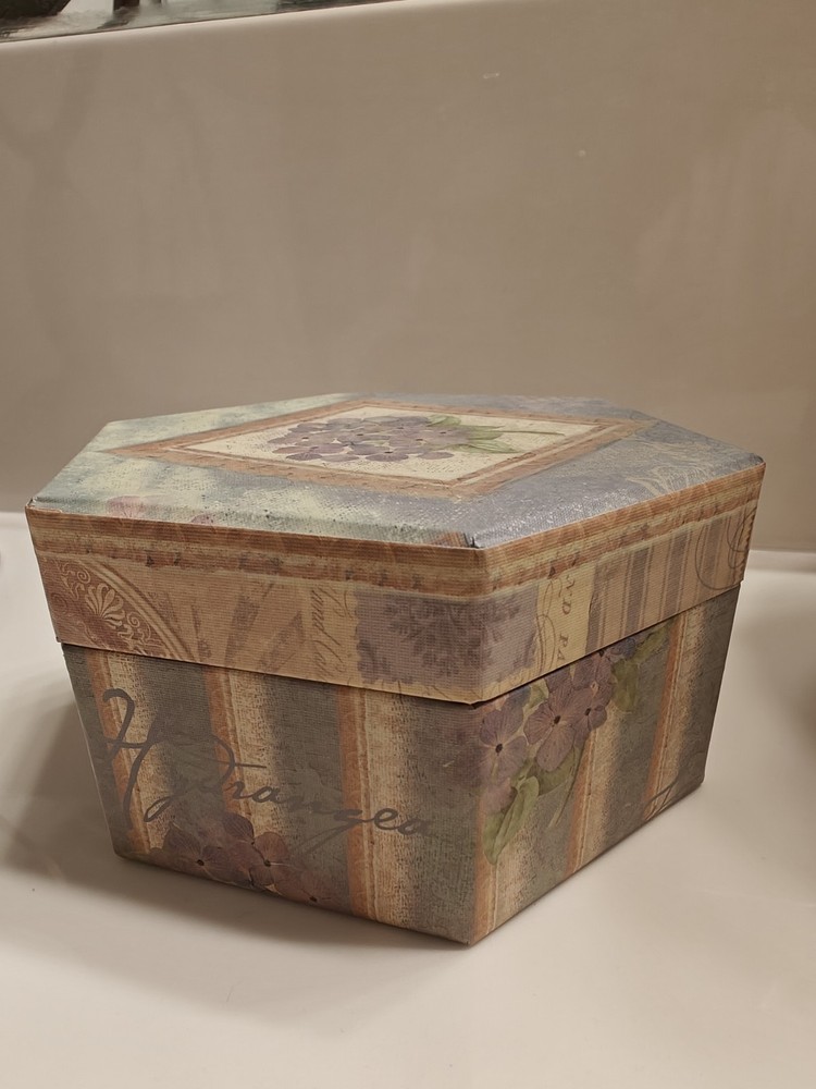 BOB'S BOXES by Lang-2003 Trinket Box - Hydrangea Garden w/ Removable Tray - #109