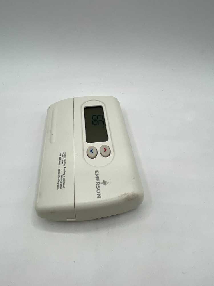 Emerson 1F86-344 Single-Stage Non-Programmable Thermostat White Digital Display