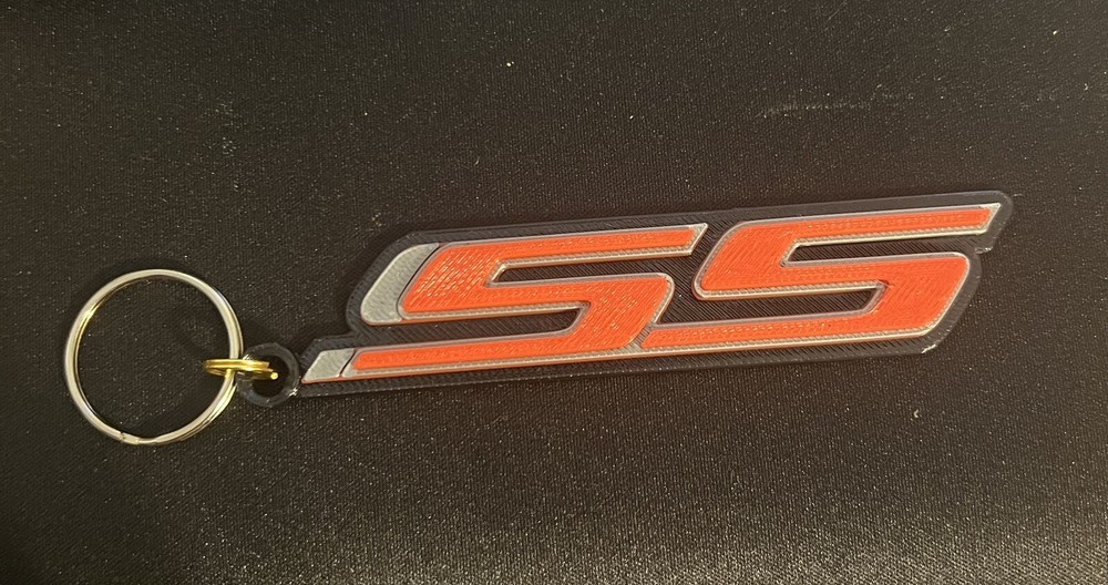CHEVY SS BADGE KEYCHAIN (3D Printed)