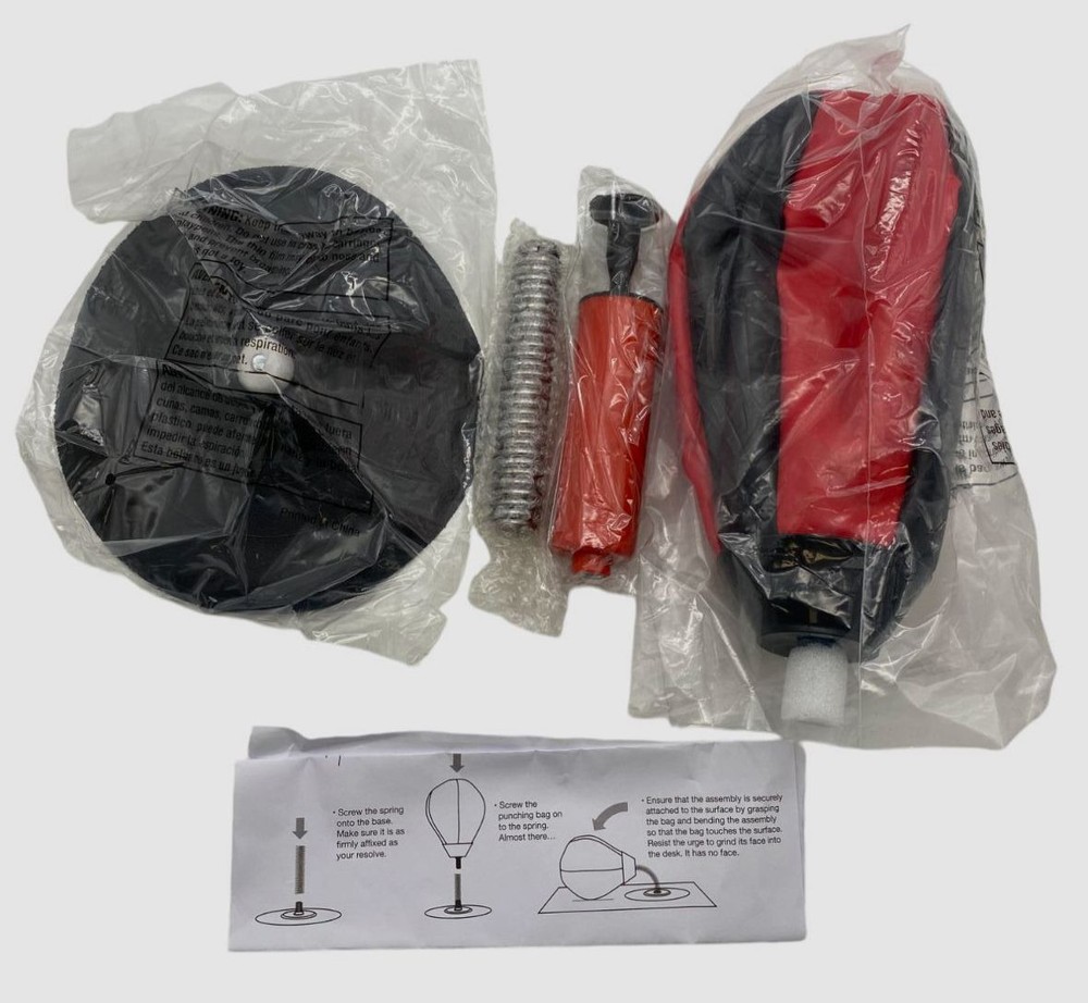 Hammer + Axe Black Desktop Punching Bag