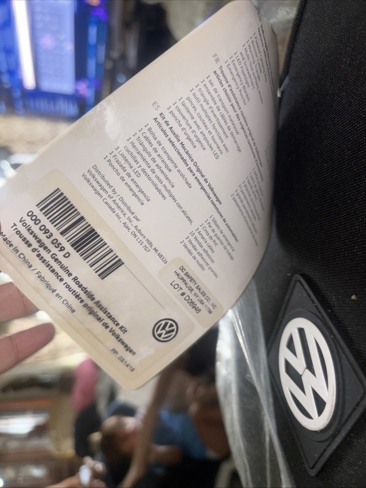 VW Roadside Assistance Emergency Kit