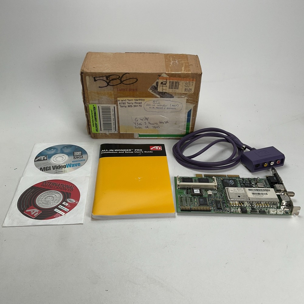 ATI All In Wonder Pro Graphics Card Users Guide & Software Vintage Computing