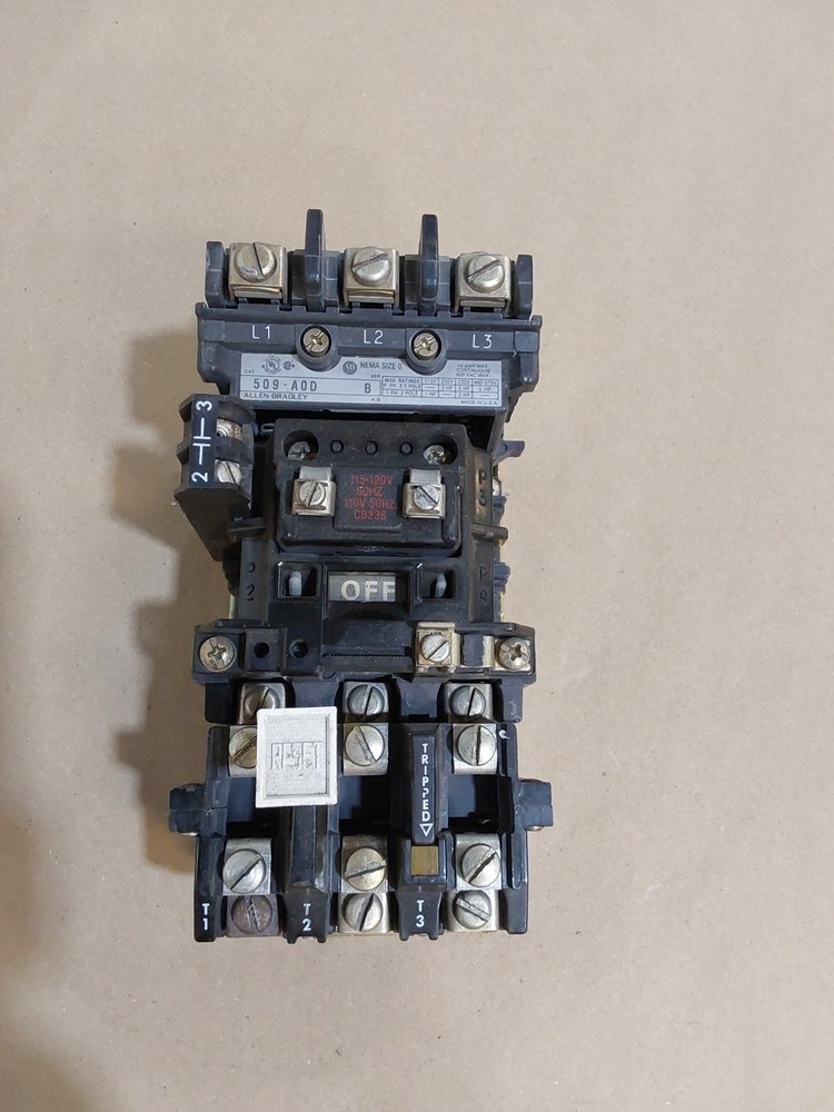 Allen Bradley Starter Model# 509-AOD A Series