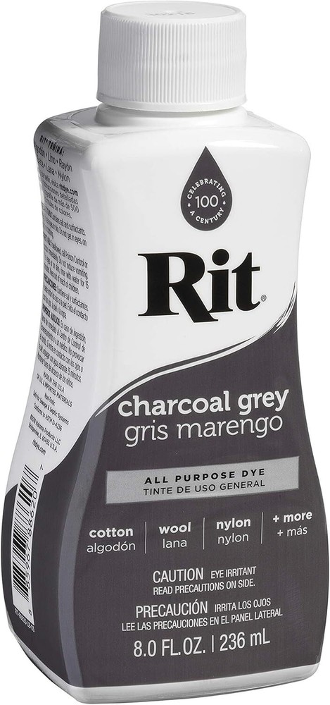 Rit All-Purpose Liquid Dye, Charcoal Grey , 8 oz