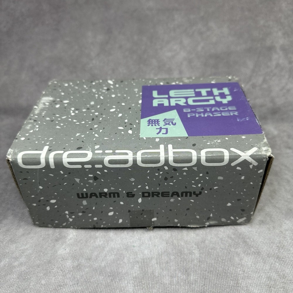 Dreadbox Lethargy 8 Stage Phaser Effects Pedal Light Blue BOX & INSERTS ONLY
