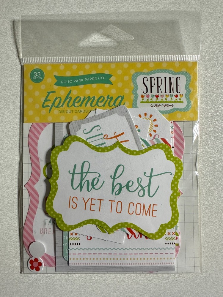 Echo Park Ephemera Die Cut Packs Multiple Variations Available-You Choose