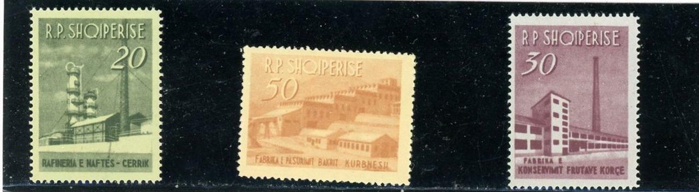 Albania 1963 Scott# 698-700 Mint LH